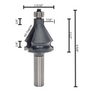 Handrail Bit, 1/2" Shank