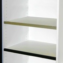 Extruded Shelf Stiffener - 48" x 3/4" - Black