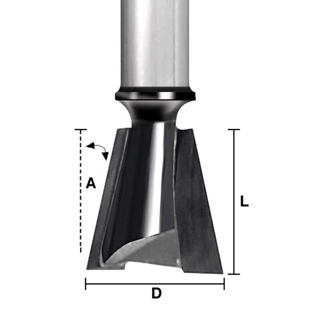 11/16" Dovetail (8 deg.) Bit
