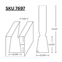 11/16" Dovetail (8 deg.) Bit