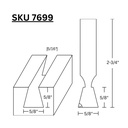 5/8" Dovetail (14 deg.) Bit