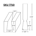 5/8" Dovetail (7 deg.) Bit