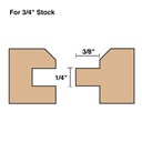 2 pc 5/8"-7/8" V Paneling Set C