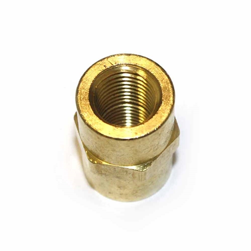 1/4" FPT x 1/4" FPT Brass Female Coupling - 100 Pack Bulk - W02