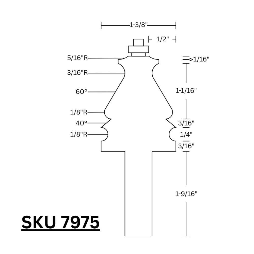 Molding Plane Profile Bit