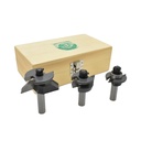 3pc Router Bit Set,1/2"Shank(I)