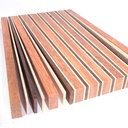 Hardwood Cutting Board Kit Andira  Maple Wenge -  Large