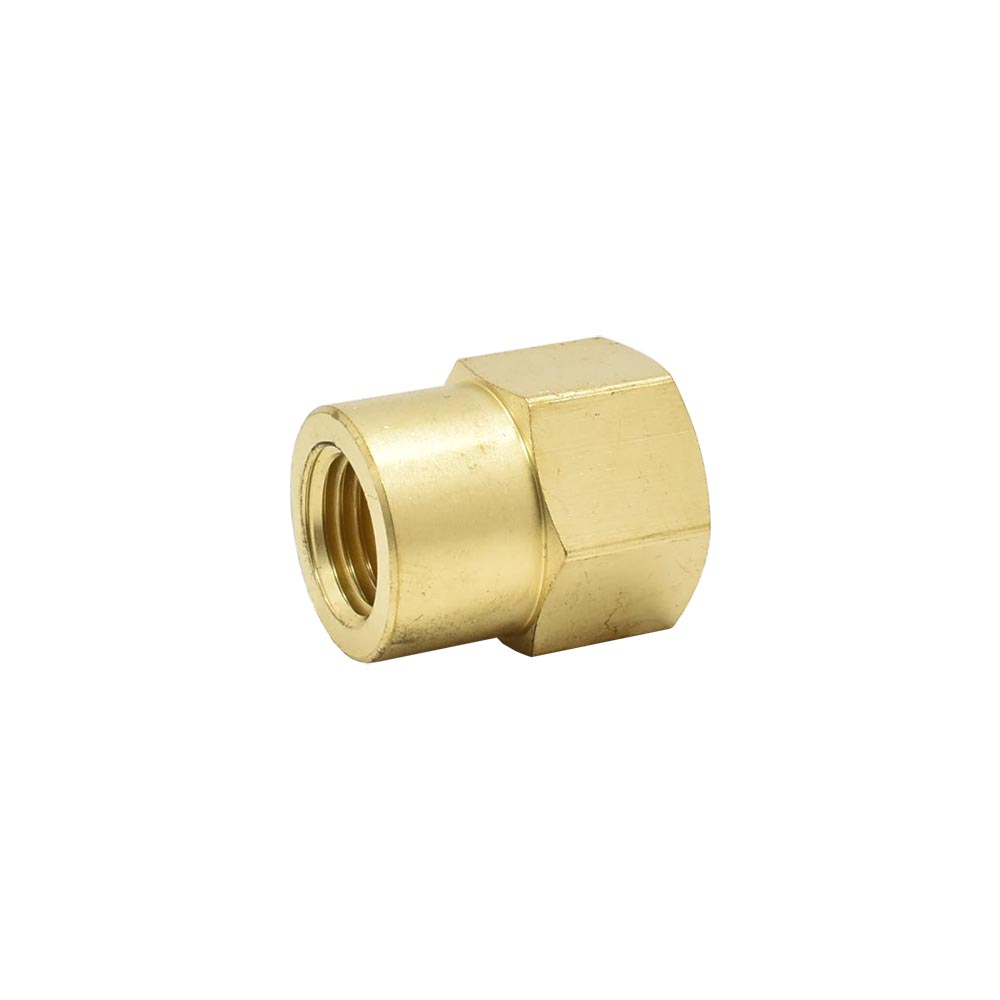 1/4" FPT x 3/8" FPT Brass Female Coupling Reducer - Six Display Pack - W03