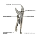 5" Vise Grip Curved Jaw Locking Plier