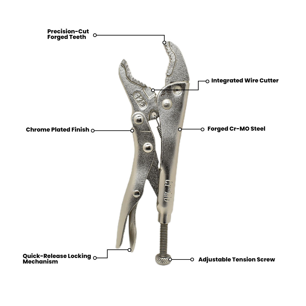 7" Vise Grip Curved Jaw Locking Plier