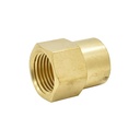 1/4" FPT x 3/8" FPT Brass Female Coupling Reducer - 50 Pack Bulk - W02