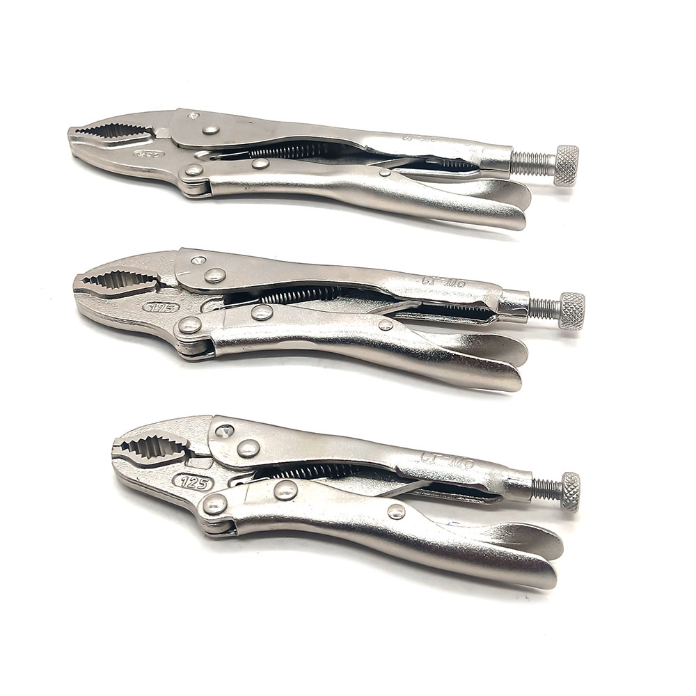5", 7" & 10" Vise Grip Curved Jaw & Nose Locking Plier Set