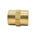3/8" FPT x 3/8" FPT Brass Female Coupling - Six Display Pack - W02