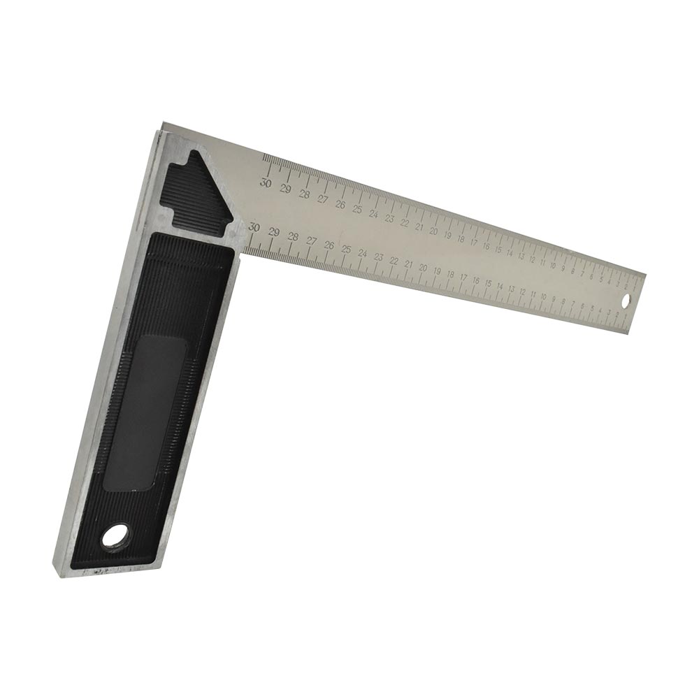12 Inch Stainless Steel Blade Miter Square Zinc Handle