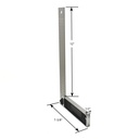 12 Inch Stainless Steel Blade Miter Square Zinc Handle