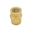 1/2" FPT x 1/2" FPT Brass Female Coupling - Single Display Pack - W03
