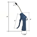 1/4" FTP Pistol Grip Plastic Blow Gun - 100 pack
