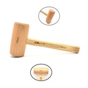19 Oz Beechwood Woodworking Wooden Mallet
