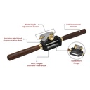 Woodworker Adjustable Spokeshave with Rosewood Handle