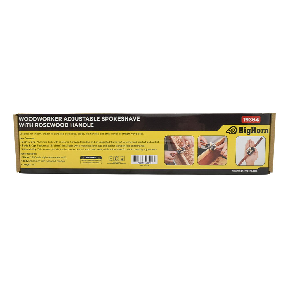 Woodworker Adjustable Spokeshave with Rosewood Handle