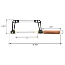 Coping Saw with 15T/18T/24T High Speed Steel Saw Blades - Rosewood Handle