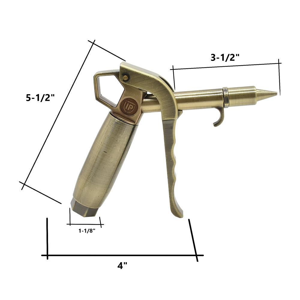 1/4" FPT Heavy Duty Blow Gun - Copper  Plated - Single Display Pack