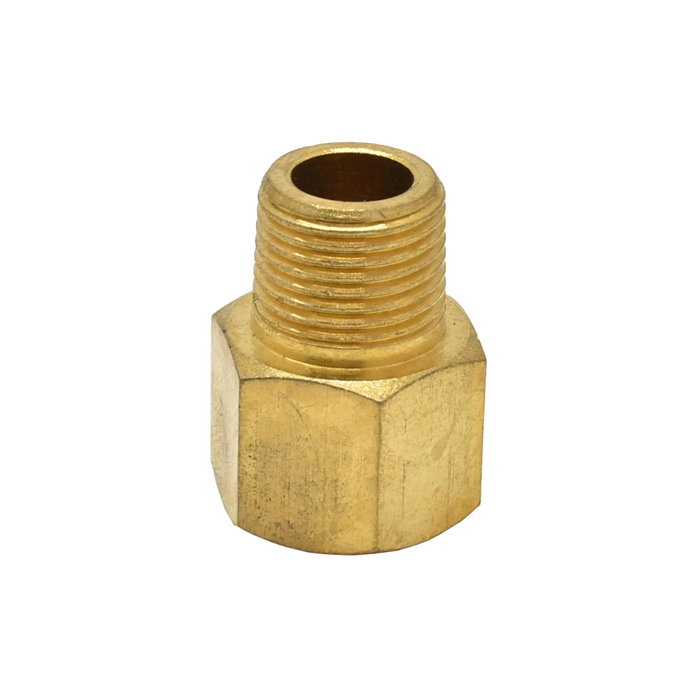 3/8" MPT x 3/8" FPT Brass Hex Bushing - 100 Pack Bulk