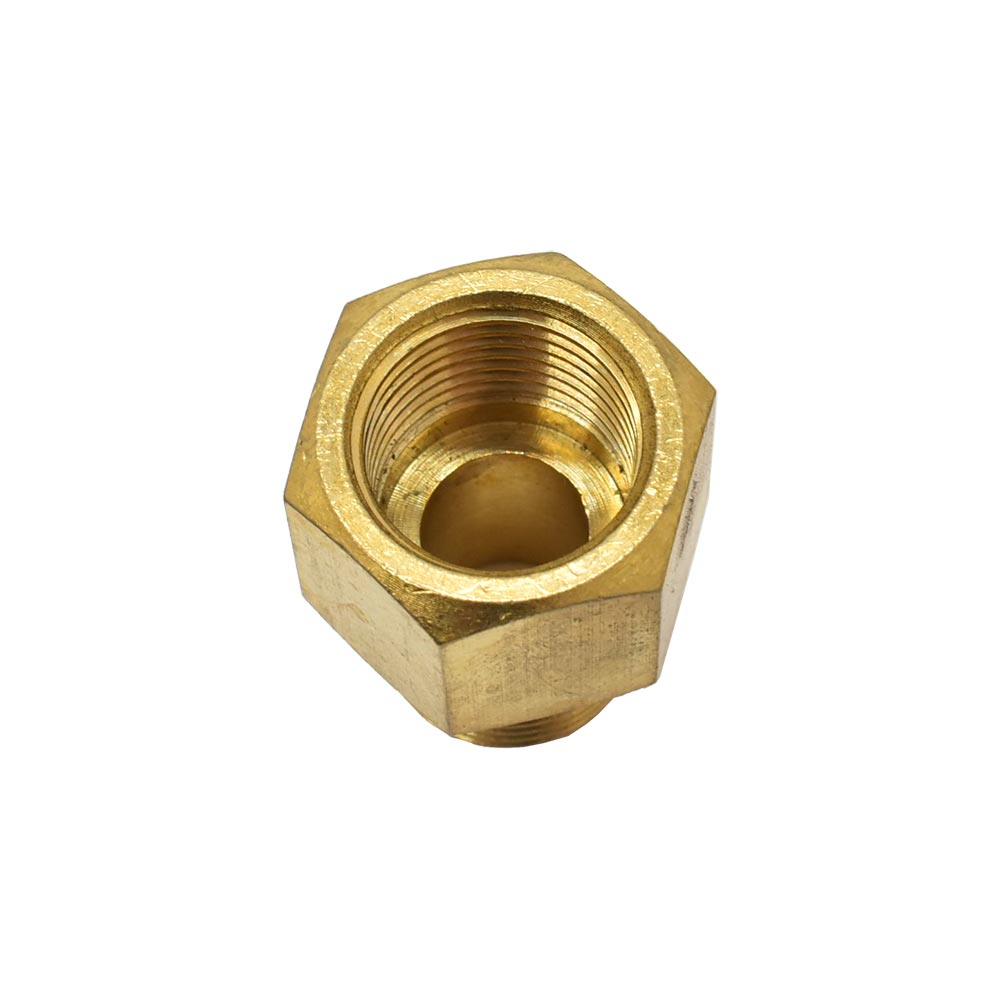 3/8" MPT x 3/8" FPT Brass Hex Bushing - 100 Pack Bulk