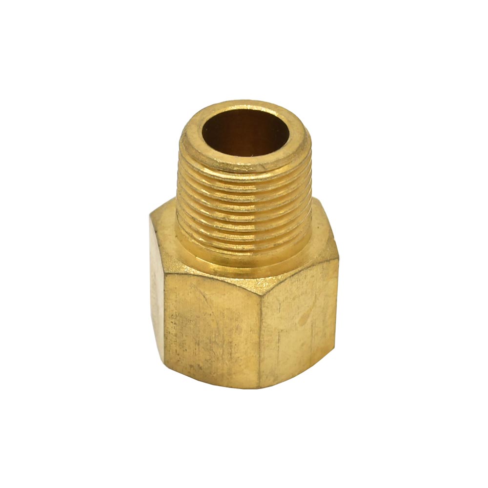 3/8" MPT x 3/8" FPT Brass Hex Bushing - 100 Pack Bulk