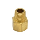 3/8" MPT x 3/8" FPT Brass Hex Bushing - 100 Pack Bulk