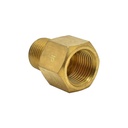 3/8" MPT x 3/8" FPT Brass Hex Bushing - Single Display Pack