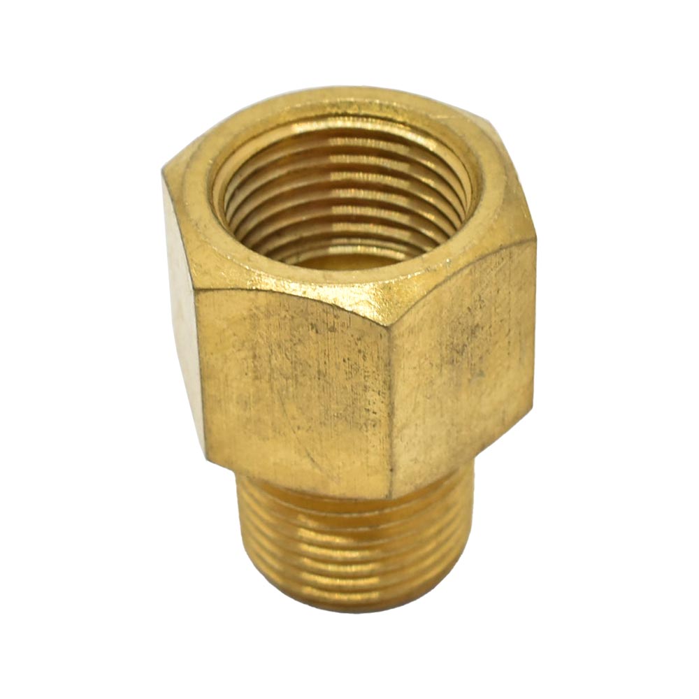 3/8" MPT x 3/8" FPT Brass Hex Bushing - Six Display Pack