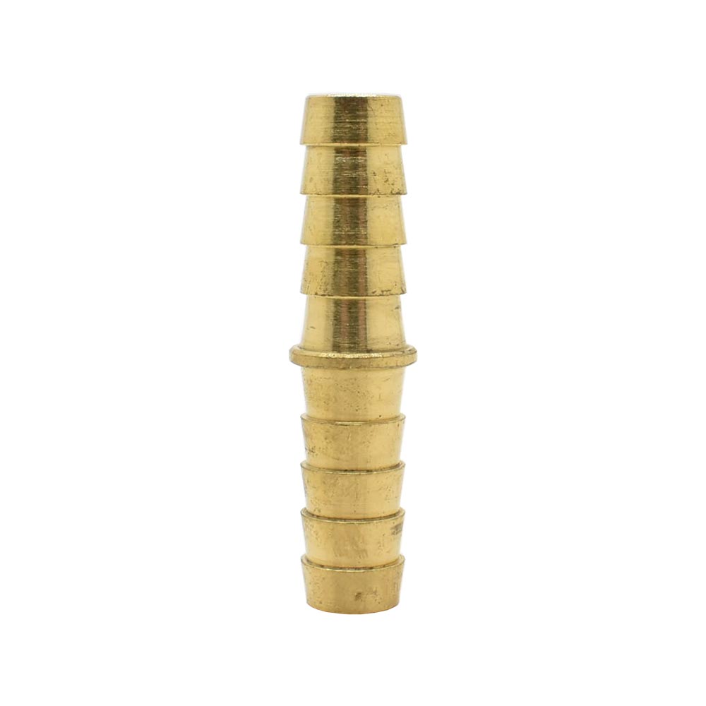 3/8" Brass Hose Barb Splicer - 100 Pack Bulk