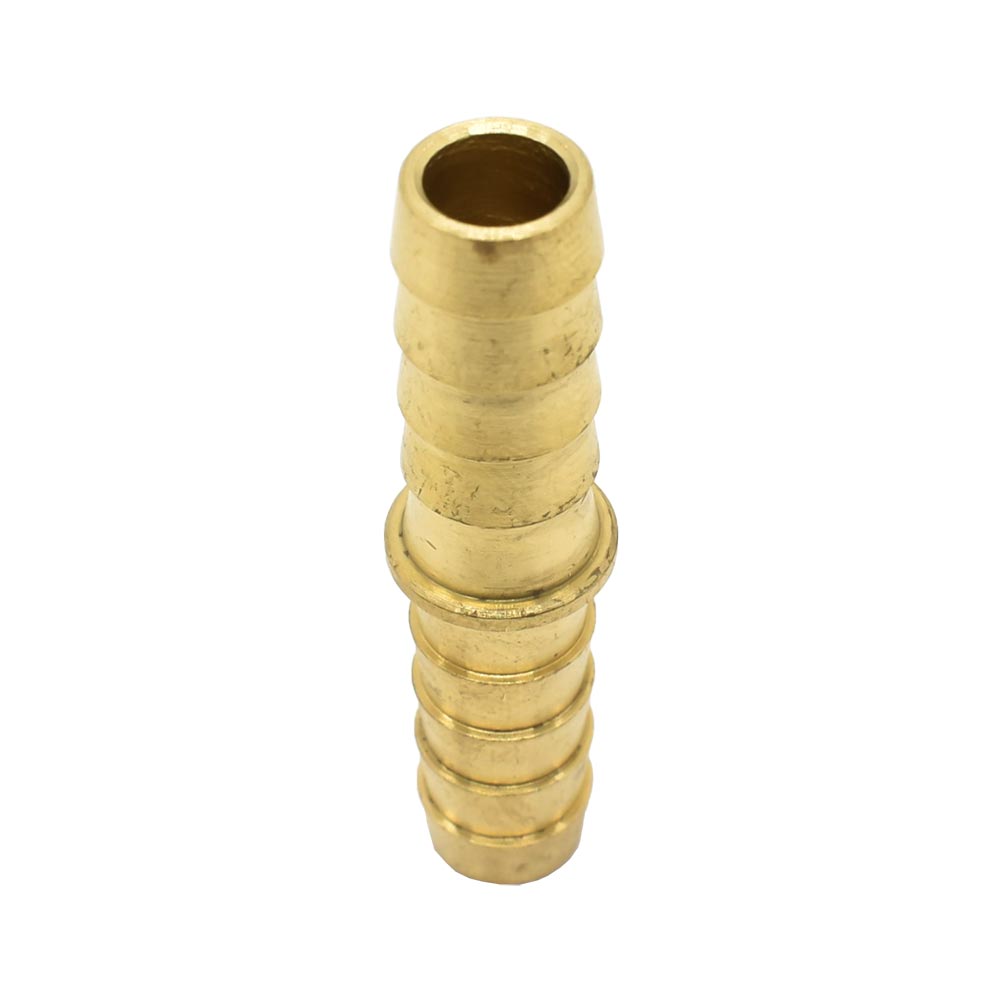 3/8" Brass Hose Barb Splicer - 50 Pack Bulk