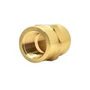 3/8" FPT x 3/8" FPT Brass Female Coupling - Single Display Pack