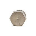 3/8" MPT Steel Hex Plug - 25 Pack Bulk