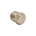 3/8" MPT Steel Hex Plug - 25 Pack Bulk