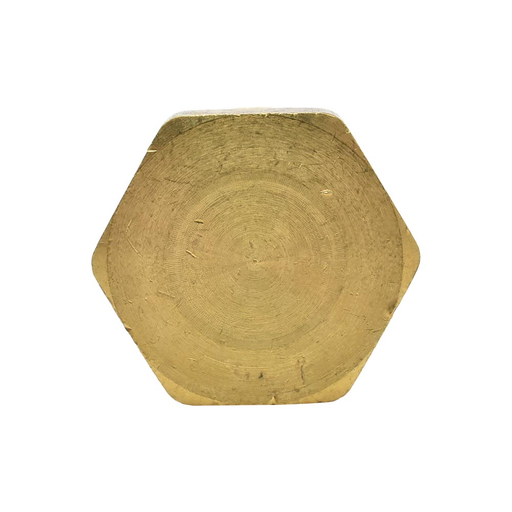 1/2" MPT Brass Hex Plug - 50 Pack Bulk
