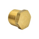 1/2" MPT Brass Hex Plug - Six Display Pack