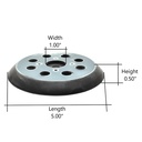 5” Dia 8 Holes PSA  Sanding Pad - (replaces Milwaukee 51-36-7095)