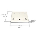 Stick on Square Sanding Pad Makita OE #158324-9
