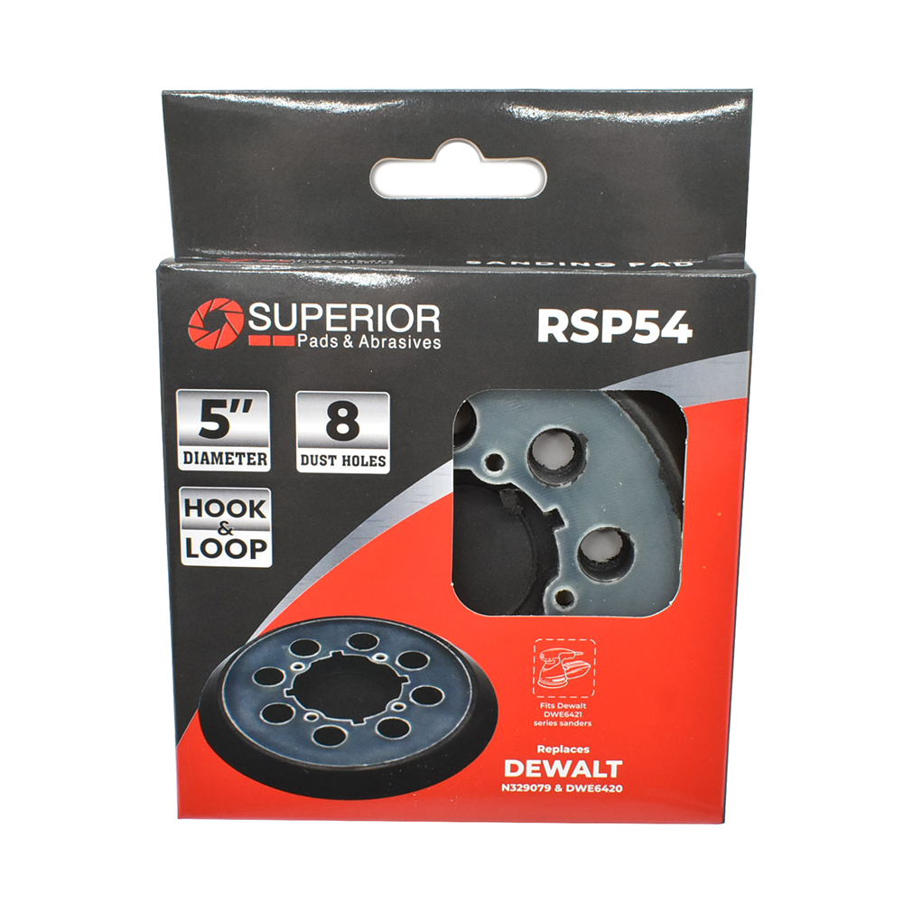 Aftermarket 5" Dia , 8 Vacuum Holes Hook & Loop Sanding Pad - Dewalt N329079