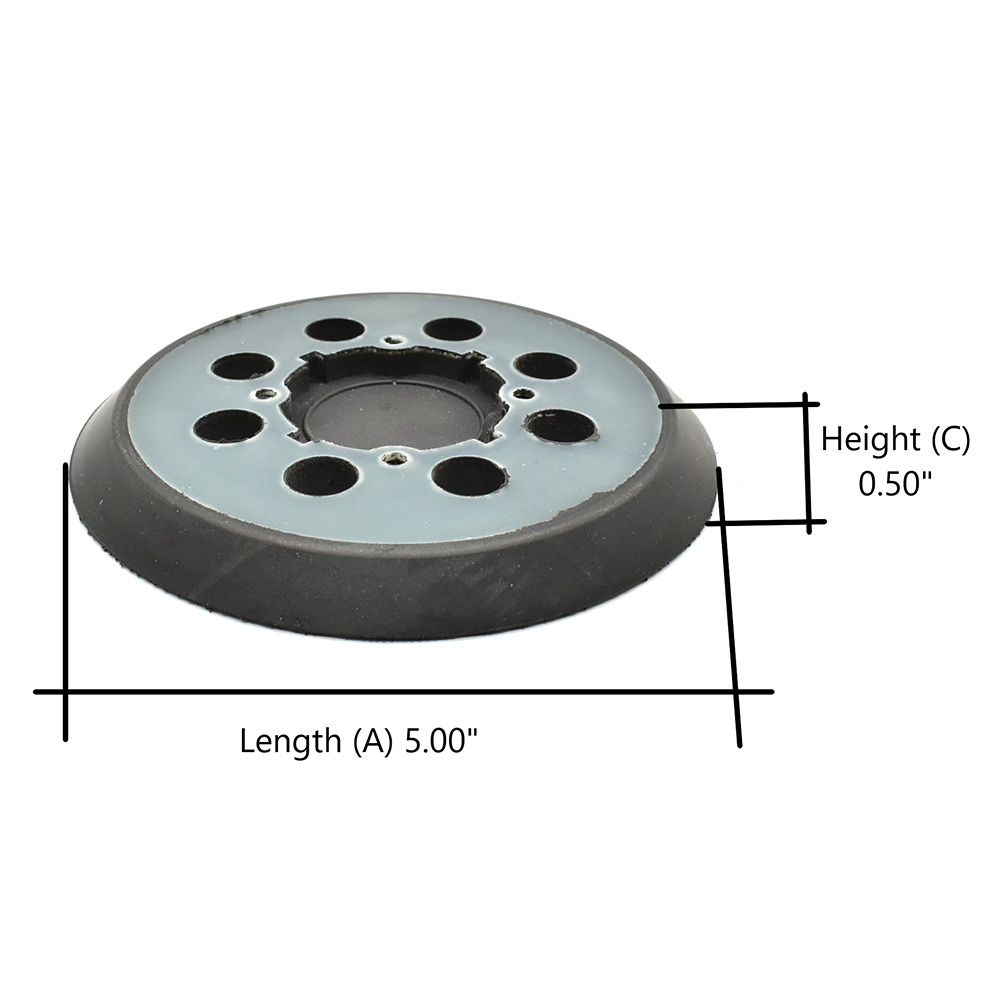 Aftermarket 5" Dia , 8 Vacuum Holes Hook & Loop Sanding Pad - Dewalt N329079