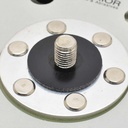 6" Hook & Loop Contour Pad 6/hole 5/16-24 shaft PC OE #18002
