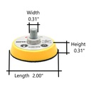 2" Hook & Loop Sanding Pad with 5/16"-24 Threads