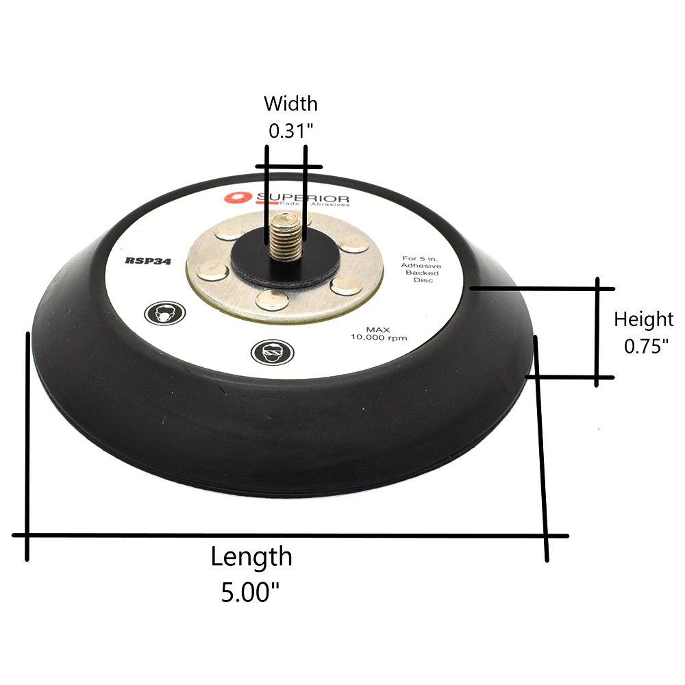 5" Adhesive Sander Pad no/hole PC OE #13700- A14390