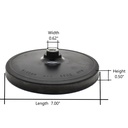 7" Backing Pad for Polishing - 5/8"-11 UNC