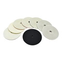 3" Diamond Polishing Pad Set Includes: 50, 100, 200, 400, 800, 1500, 3000 Grit & Backer Pad  (Z3SET)