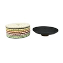 3" Diamond Polishing Pad Set Includes: 50, 100, 200, 400, 800, 1500, 3000 Grit & Backer Pad  (Z3SET)