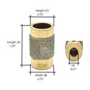 Glass Grinding Bit 3/4" X 80 Grit (GB1M)
